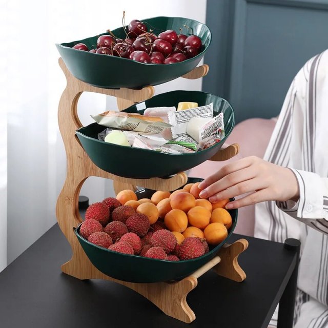 Modern Three-Layer Plastic Fruit Tray | Creative Living Room Home Decor - Image 4