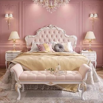 Luxurious Nordic Twin Bed Frame with Glamorous Fabric Headboard and Storage