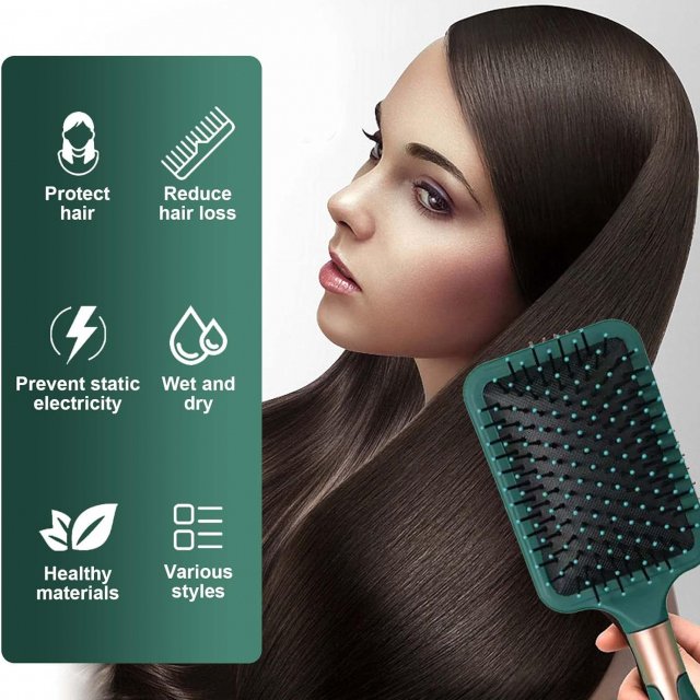Nylon Anti-Static Scalp Massage Comb for Curly Hair - Image 4