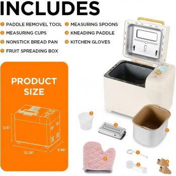15-in-1 2LB Automatic Bread Maker