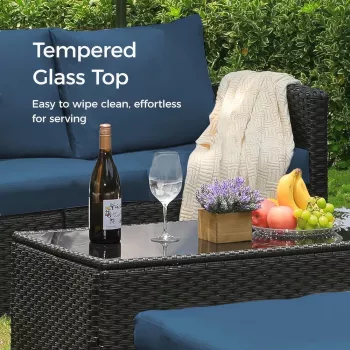 Luxury Wicker Outdoor Sectional Sofa Set