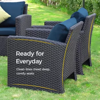 Luxury Wicker Outdoor Sectional Sofa Set