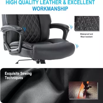 Big and Tall Ergonomic Office Chair: Adjustable, Comfort-Focused Gaming and Desk Chair