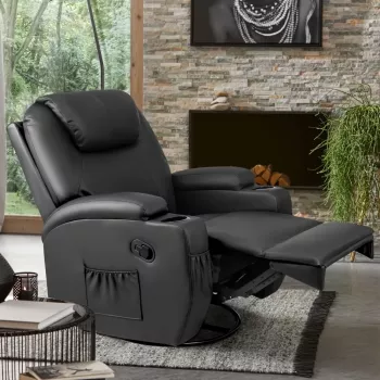 Rocker Recliner with Massage, Heating, and Remote Control