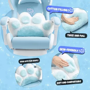 Cute Cat-Themed Ergonomic Gaming Chair