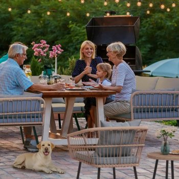 4-Piece All-Weather Rattan Patio Furniture Set