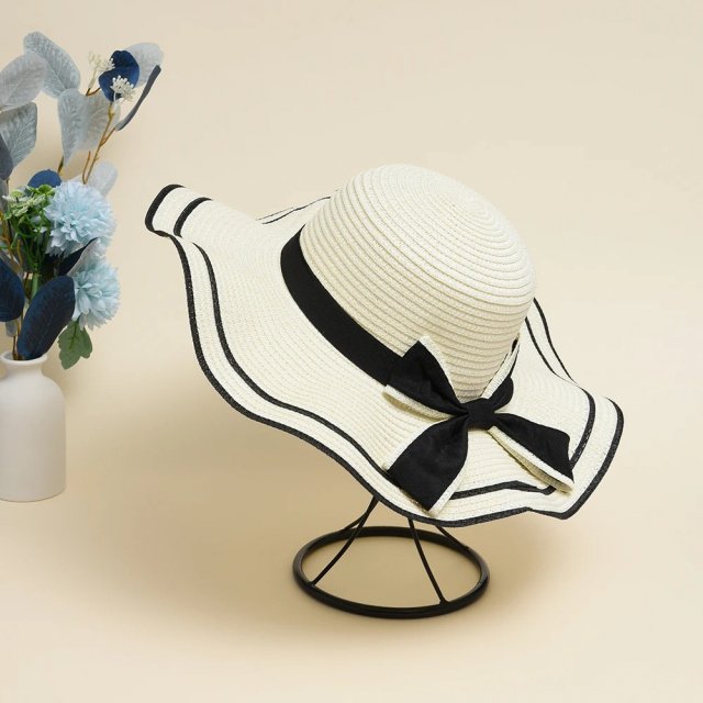 Bowknot Straw Sun Hat - Image 10