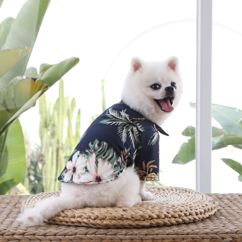 Hawaiian Summer Breeze Dog T-Shirt Pets Walking Supplies