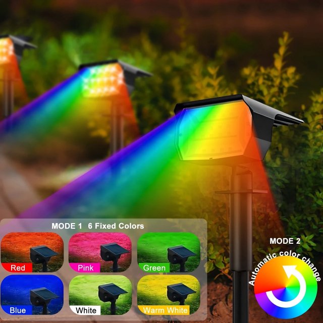 Outdoor Solar Landscape Spotlights - Image 5