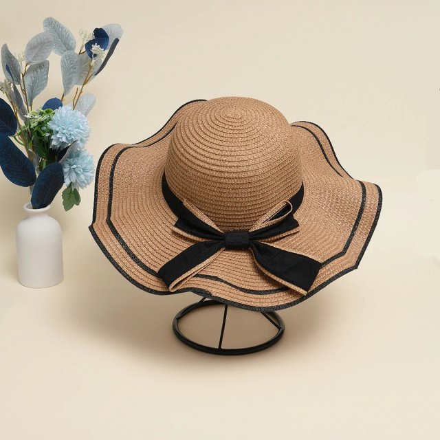 Bowknot Straw Sun Hat - Image 13
