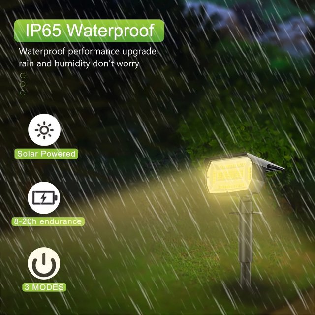 Outdoor Solar Landscape Spotlights - Image 4