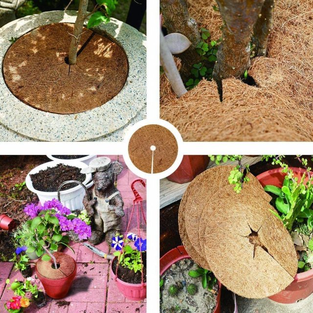 Eco-Friendly Coconut Fiber Tree Mulch Mats - Image 4