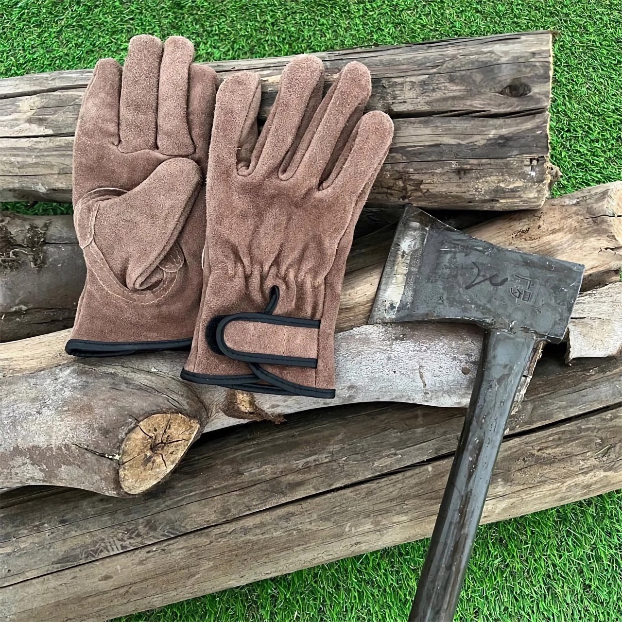 Classic Leather Work Gloves Home & Garden Tools & Equipment