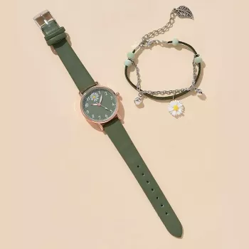 New Romantic Leather Quartz Dress Watch for Women