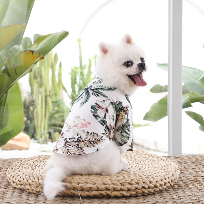 Hawaiian Summer Breeze Dog T-Shirt Pets Walking Supplies