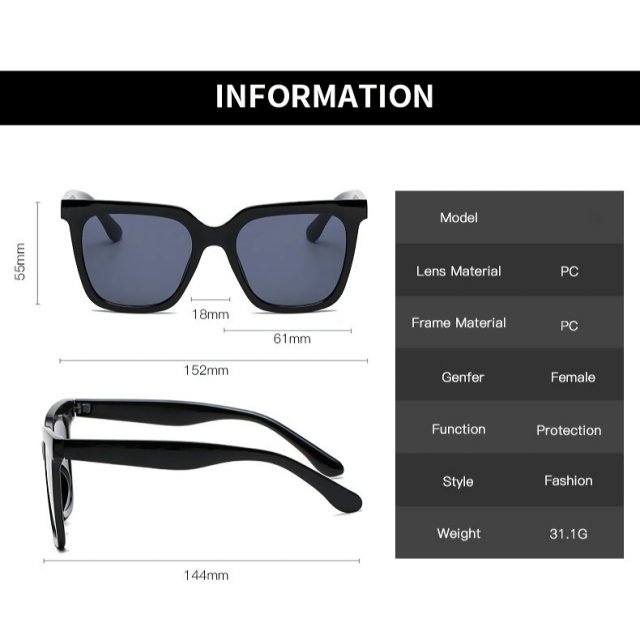 Trendy Retro Rectangle Sunglasses - Image 7