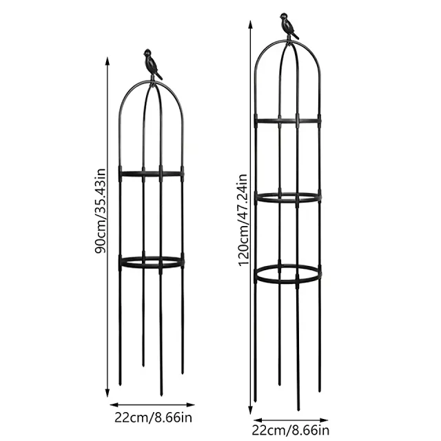 Adjustable 2/3-Tier Garden Trellis for Climbing Plants and Flowers - Image 7