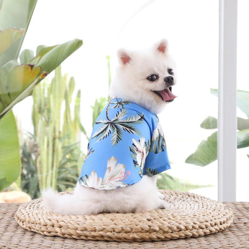 Hawaiian Summer Breeze Dog T-Shirt Pets Walking Supplies