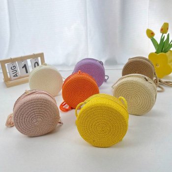 Summer Woven Straw Crossbody Bag