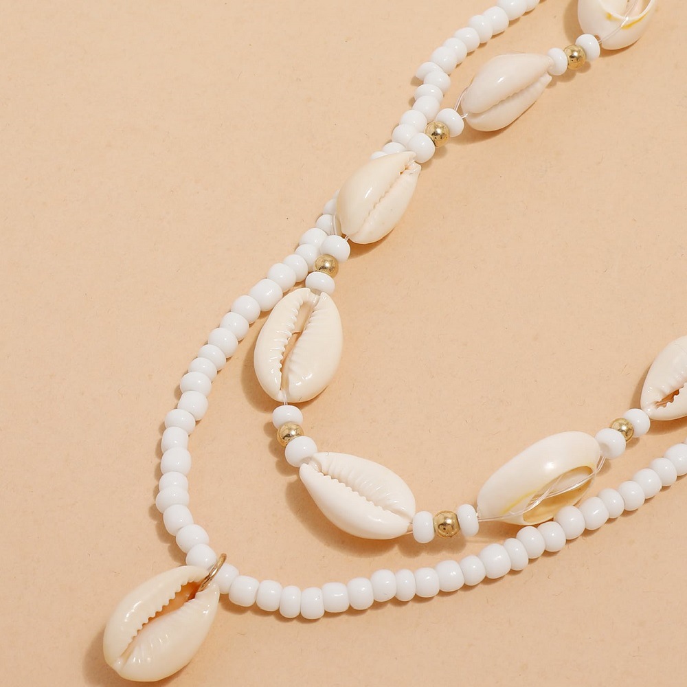 Bohemian Summer Sea Shell Choker Necklace Set Fashion Jewelry