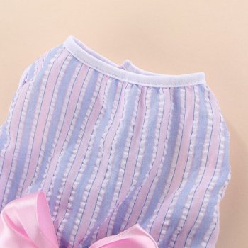 Summer Striped Butterfly Dog Skirt