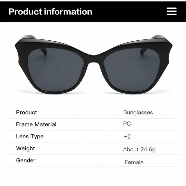 Vintage Cat Eye Sunglasses - Image 6
