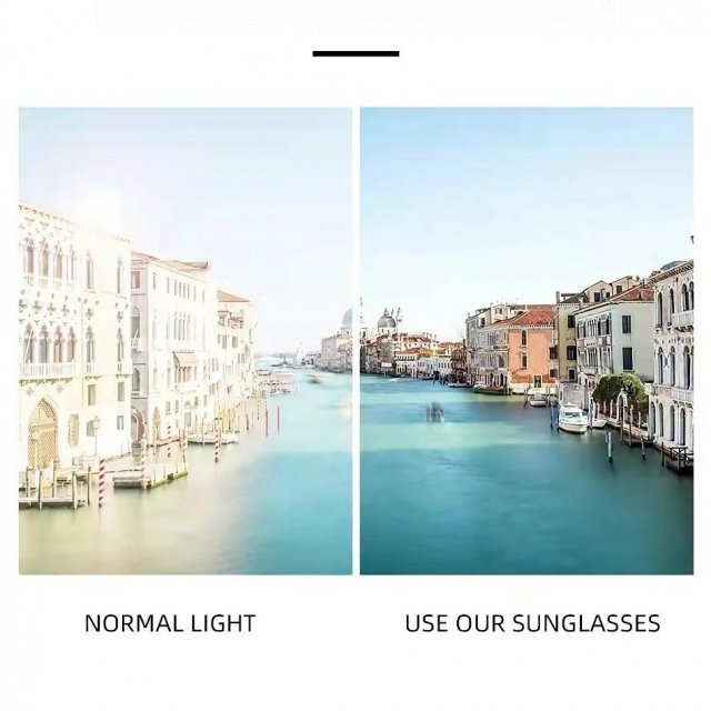 UV400 Square Gradient Sunglasses - Image 3