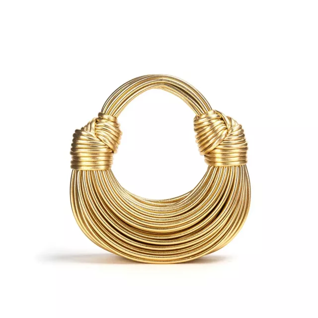 Golden Luxury Handwoven Noodle Bags - Image 7