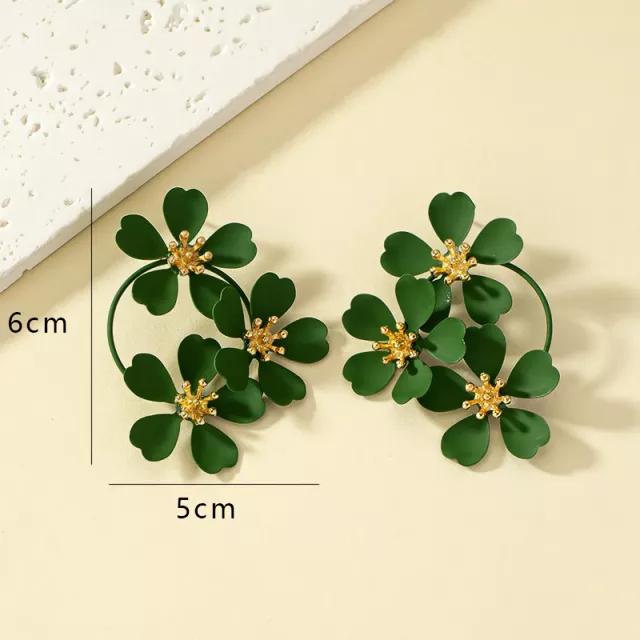 Luxurious Camellia Flower Dangle Earrings for Women - Image 7