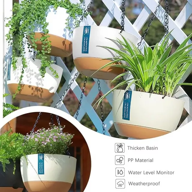 Modern Hanging Flower Pot Set - Image 2