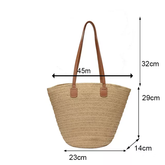 Bohemian Summer Straw Tote Bag - Image 7