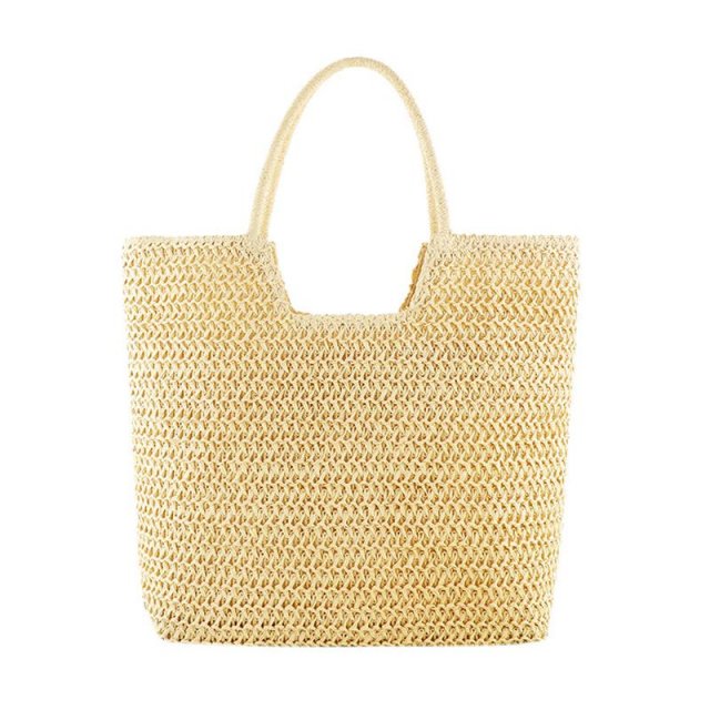 Handmade Straw Woven Shoulder Bag - Image 6