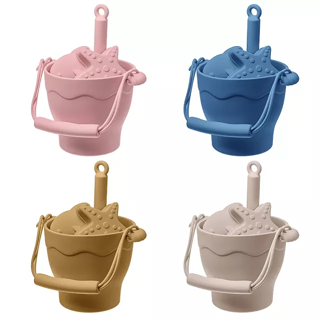 8-Piece Eco-Friendly Silicone Beach Playset for Children - Image 8