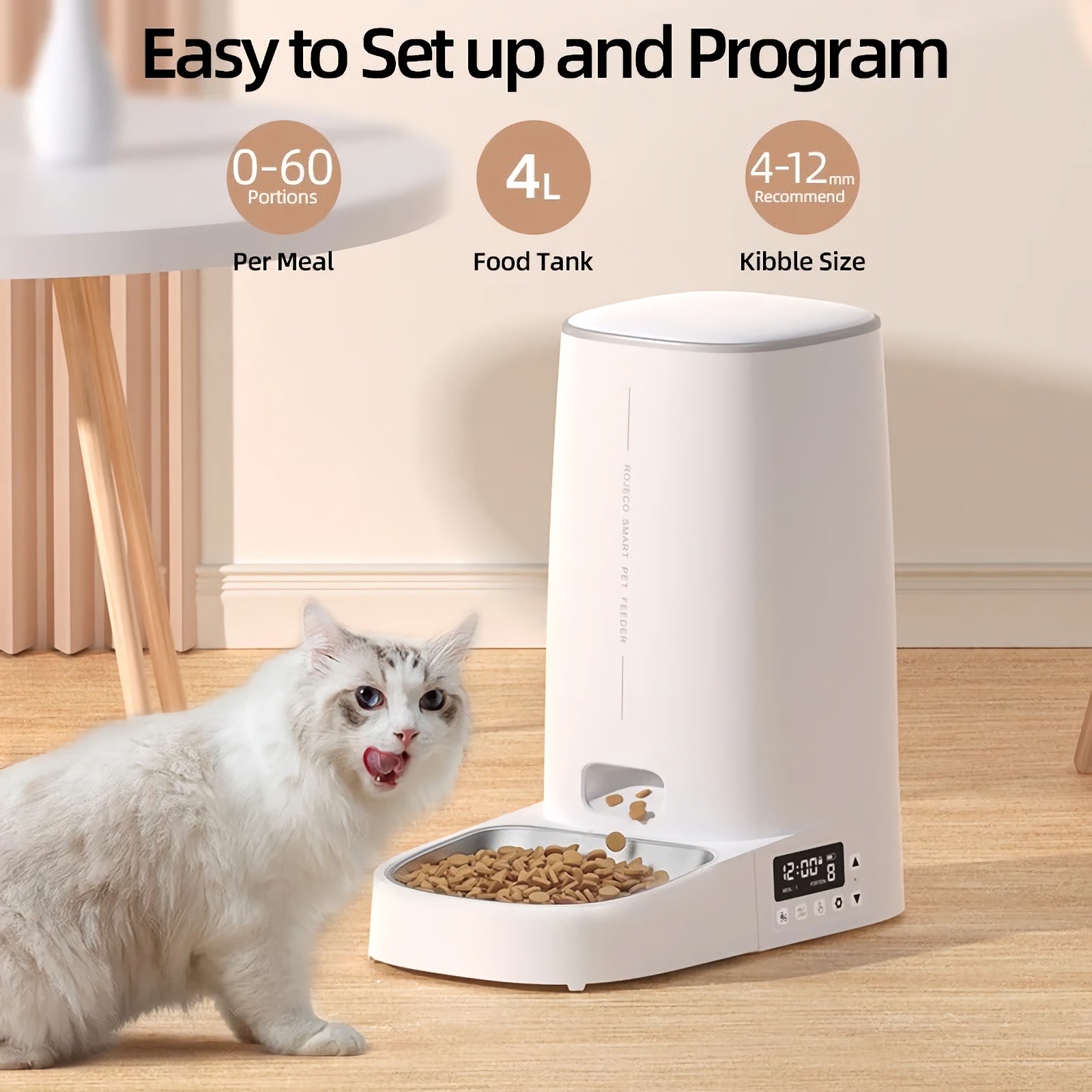 Remote Control Automatic Cat Feeder Feeding Supplies Pets