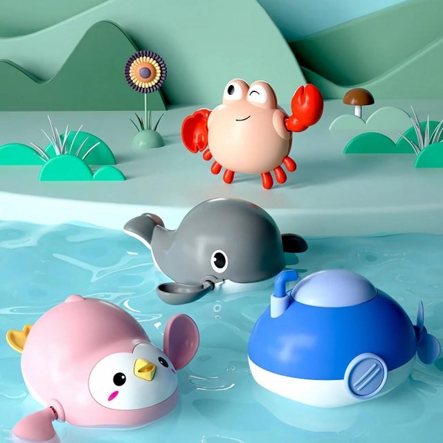 Cute Wind-Up Bath Toys for Kids - Image 5