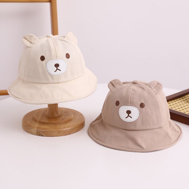 Kids Bear Decor Panama Bucket Hat - Image 3