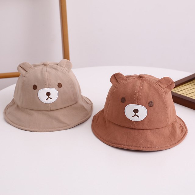 Kids Bear Decor Panama Bucket Hat - Image 5