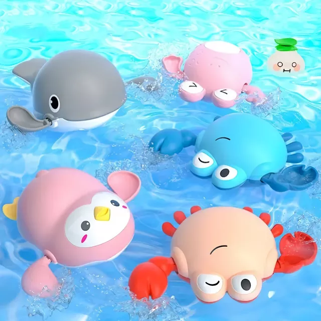 Cute Wind-Up Bath Toys for Kids - Image 4