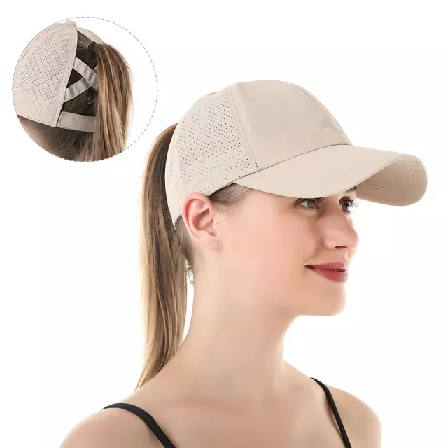 Summer Mesh Ponytail Baseball Sports Cap for Women - Image 4
