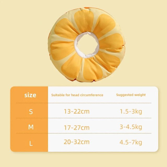 Orange Fruit Shaped Protective Neck Collar for Cats - Image 4