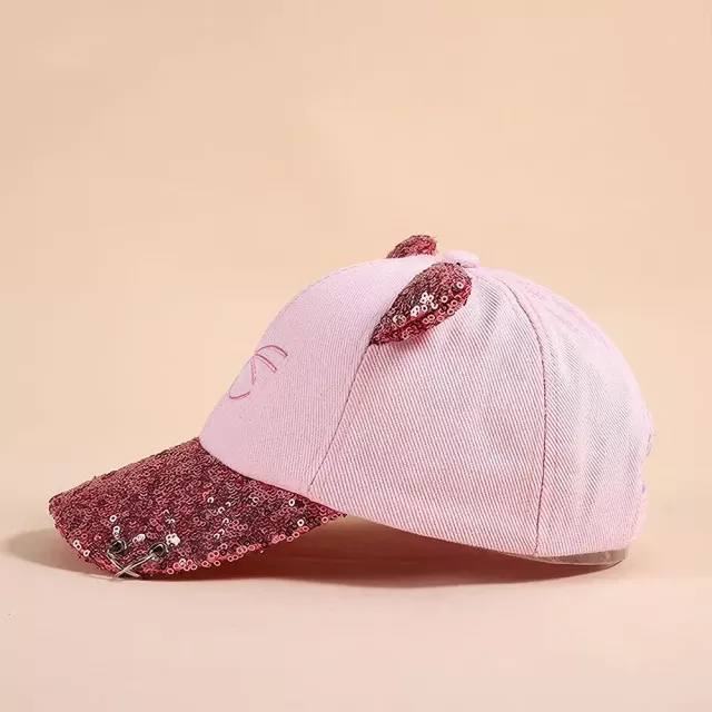 Korean Cat Embroidery Kids Baseball Cap - Image 6