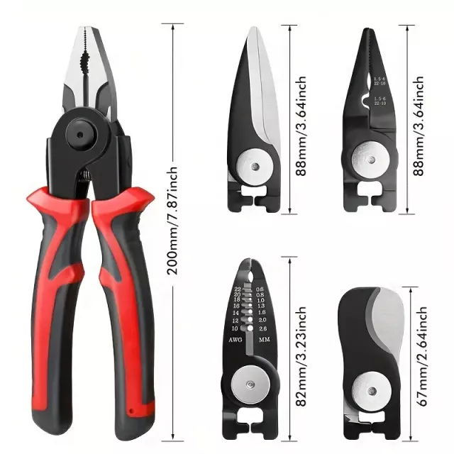 5-in-1 Electrician's Multifunctional Tool Kit with Easy Swap Attachments - Image 10