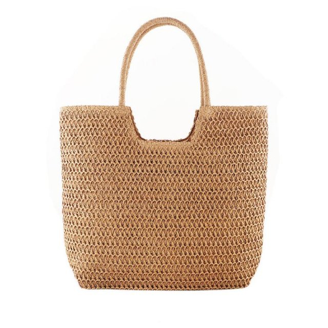 Handmade Straw Woven Shoulder Bag - Image 7