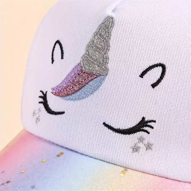 Unicorn Embroidered Snapback Cap for Kids - Image 6