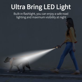 5M LED Retractable Dog Leash