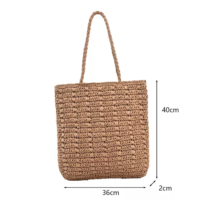 Summer Straw Tote Bag - Image 8