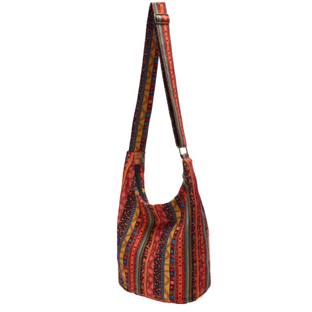 Bohemian Vintage Canvas Shoulder Bag - Image 5