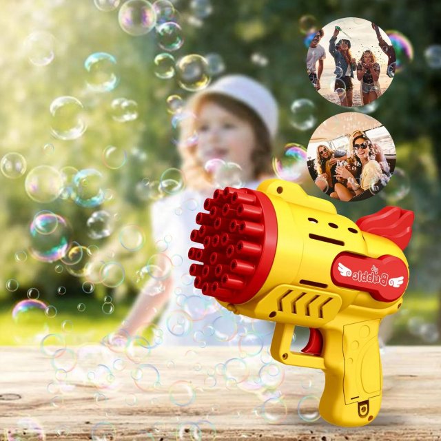 Electric Bubble Machine with LED Lights - Image 4