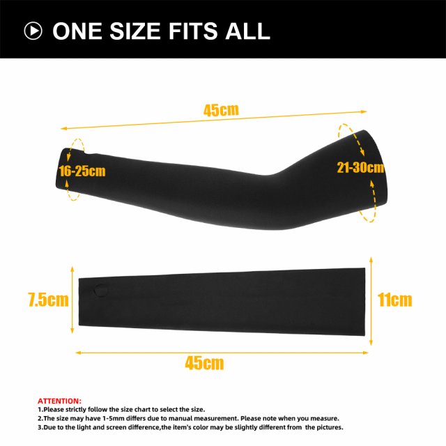 UV Protective Cooling Arm Sleeves with Finger Hole - Image 9