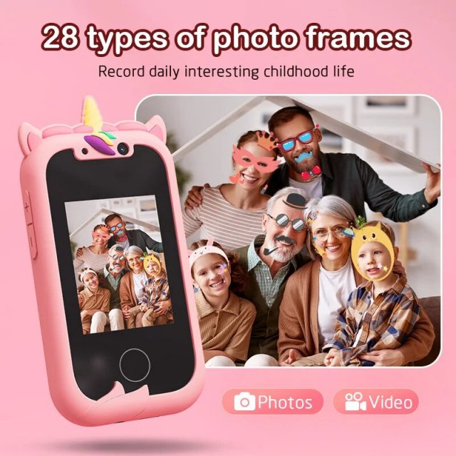 Interactive Touchscreen Kids' Smart Camera Phone with MP3 Player - Image 3